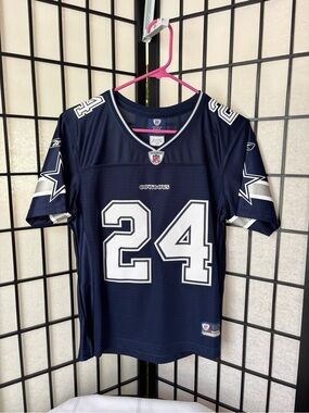 NFL Women’s Dallas Cowboys Marion Barber Navy #24 Football Jersey